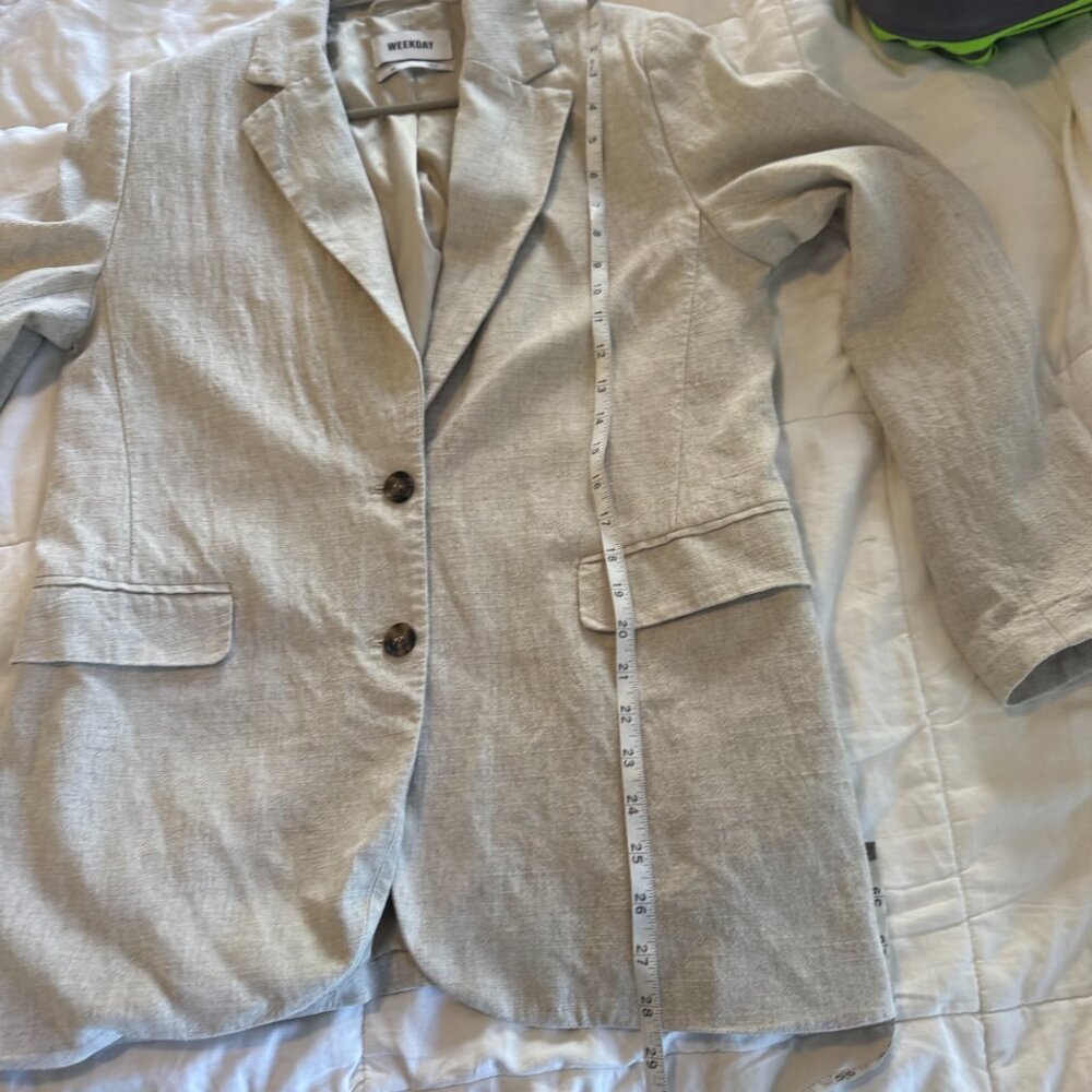 Weekday ISA LINEN MIX BLAZER - Picture 10 of 10